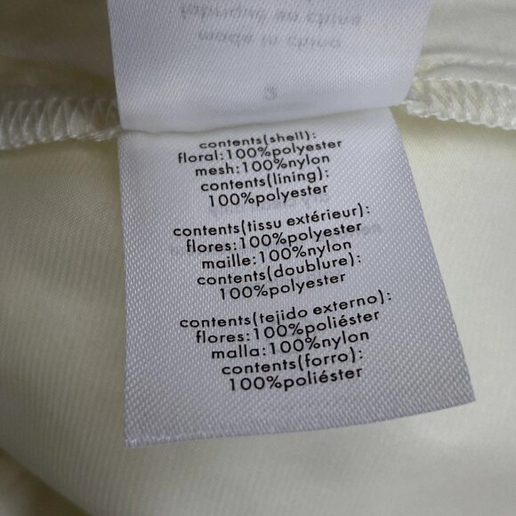 WeWoreWhat Women’s Strapless Floral Lace Mini Dress – Ivory - Picture 2 of 12